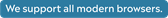 Footer Support Modern Browsers
